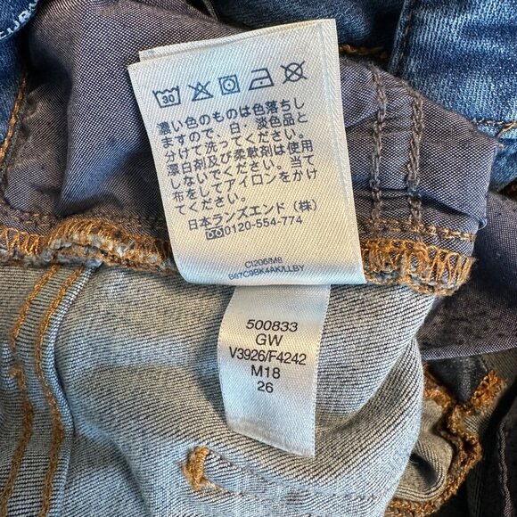 Lands End Womens Blue Mid Rise Curvy Skinny Jeans Size  2 Petite - Picture 10 of 12